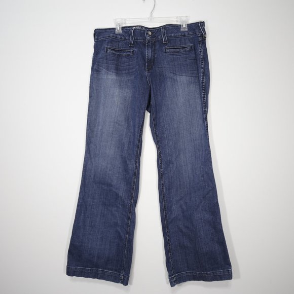 Ariat Denim - ARIAT Trouser/Wide Leg Dark Wash Jeans 33x31
